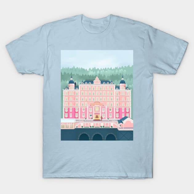 Grand Budapest Hotel T-Shirt by Petras